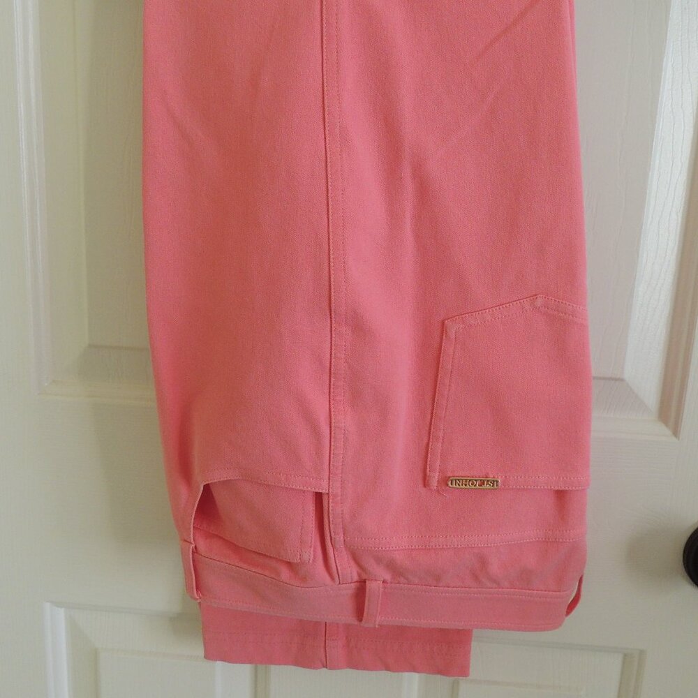 Vintage St John Hot Pink Jeans Size 8 Wide Leg New Without Tags